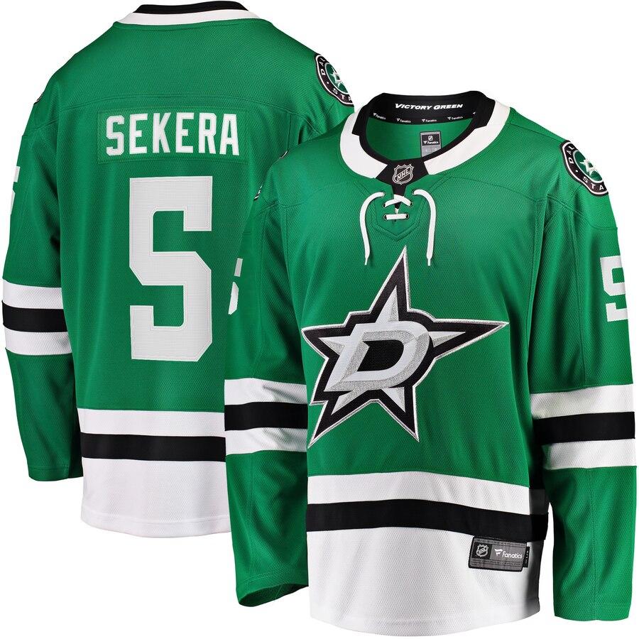Andrej Sekera 5 Dallas Stars Kelly Green Breakaway Home Player Jersey