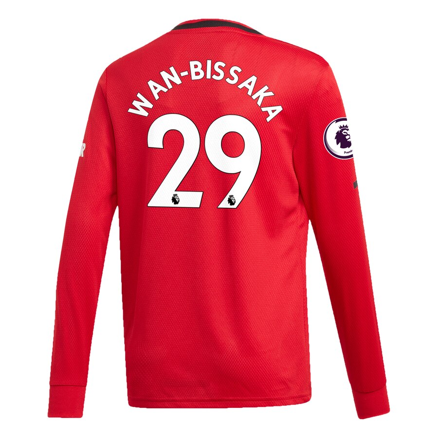 Aaron Wan-Bissaka Manchester United Youth 2019/20 Home Replica Long Sleeve Player Jersey – Red