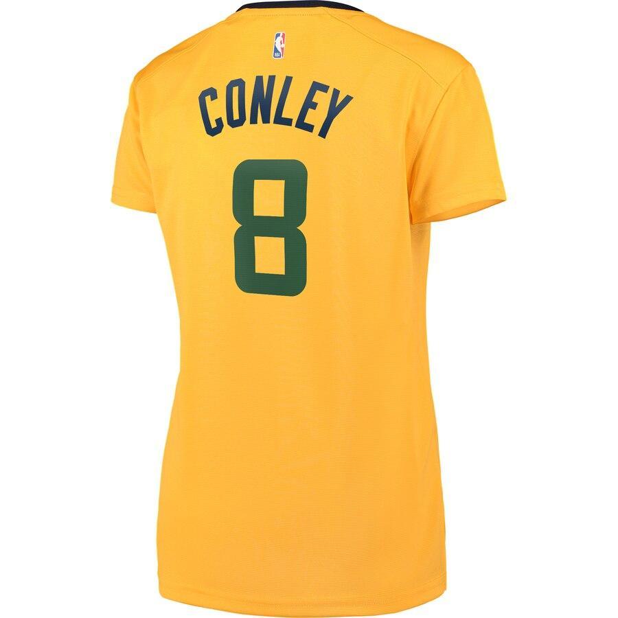 Mike Conley Utah Jazz Women's Gold Fast Break Replica Jersey – Statement Edition
