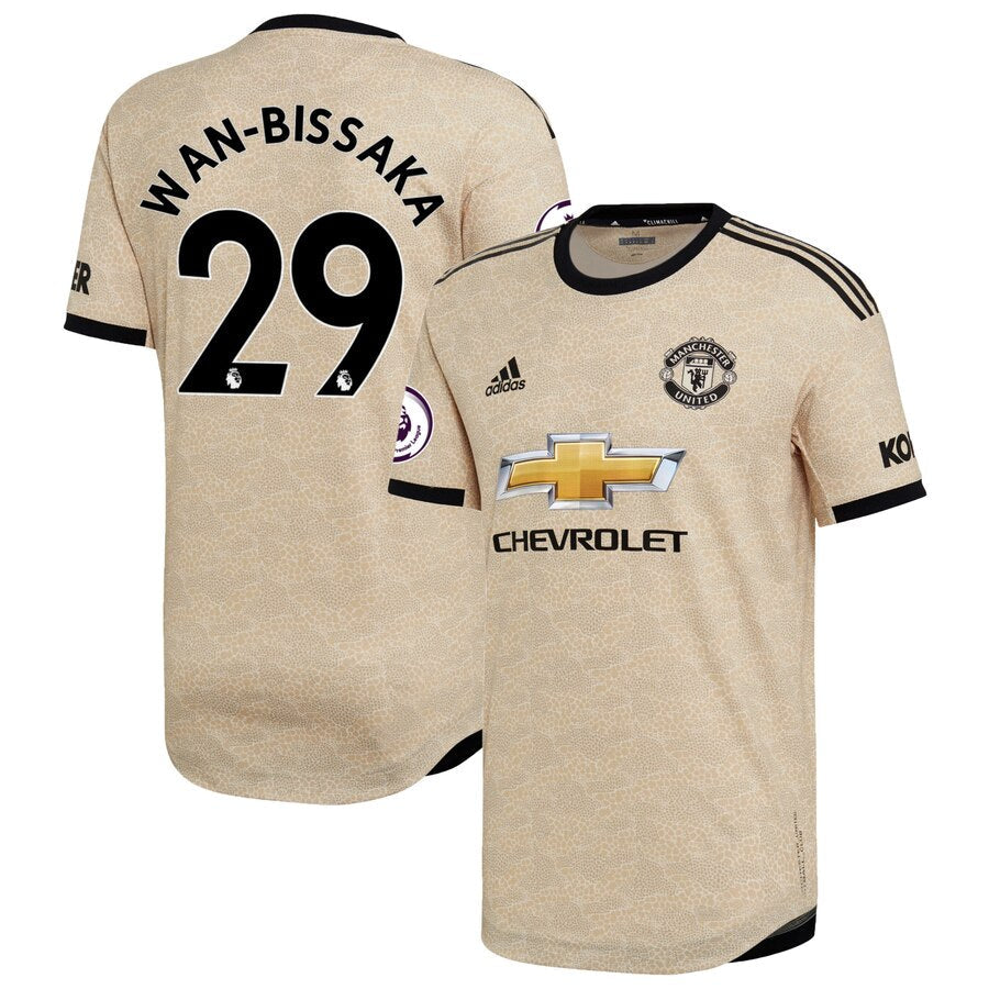 Aaron Wan-Bissaka Manchester United 2019/20 Away Authentic Player Jersey - Tan