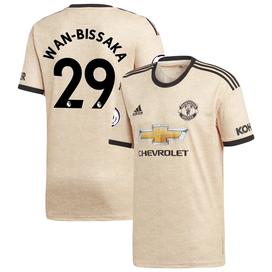 Aaron Wan-Bissaka Manchester United 2019/20 Away Replica Player Jersey - Tan