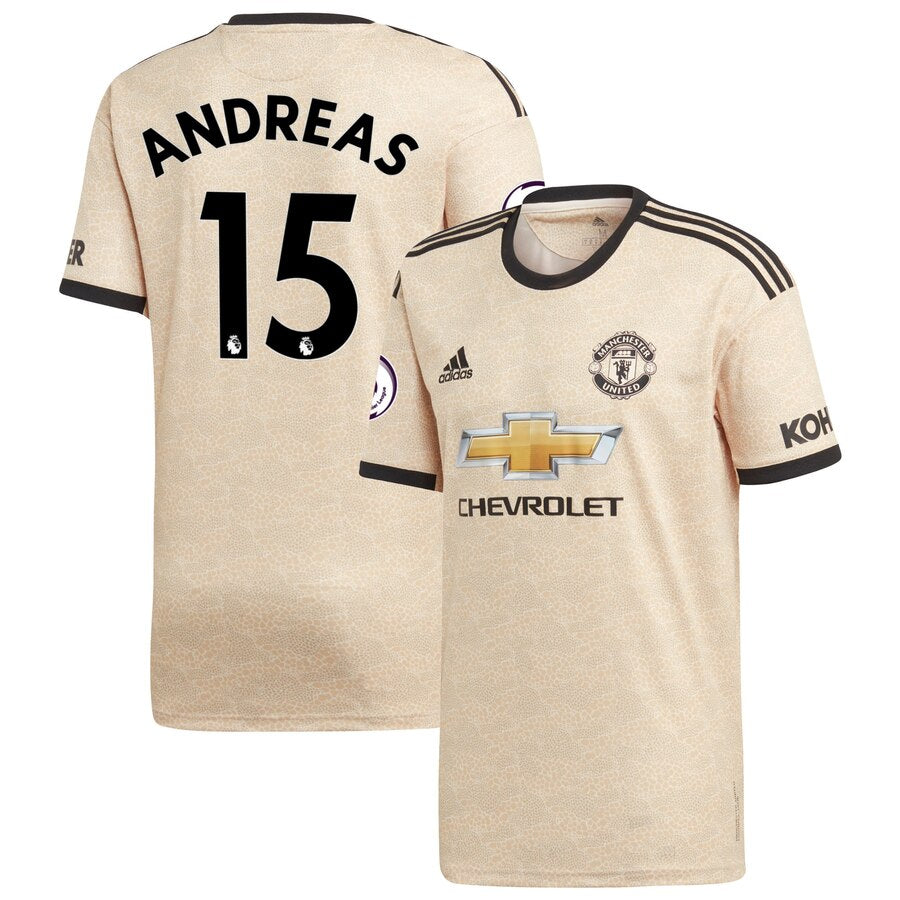 Andreas Pereira Manchester United 2019/20 Away Replica Player Jersey - Tan