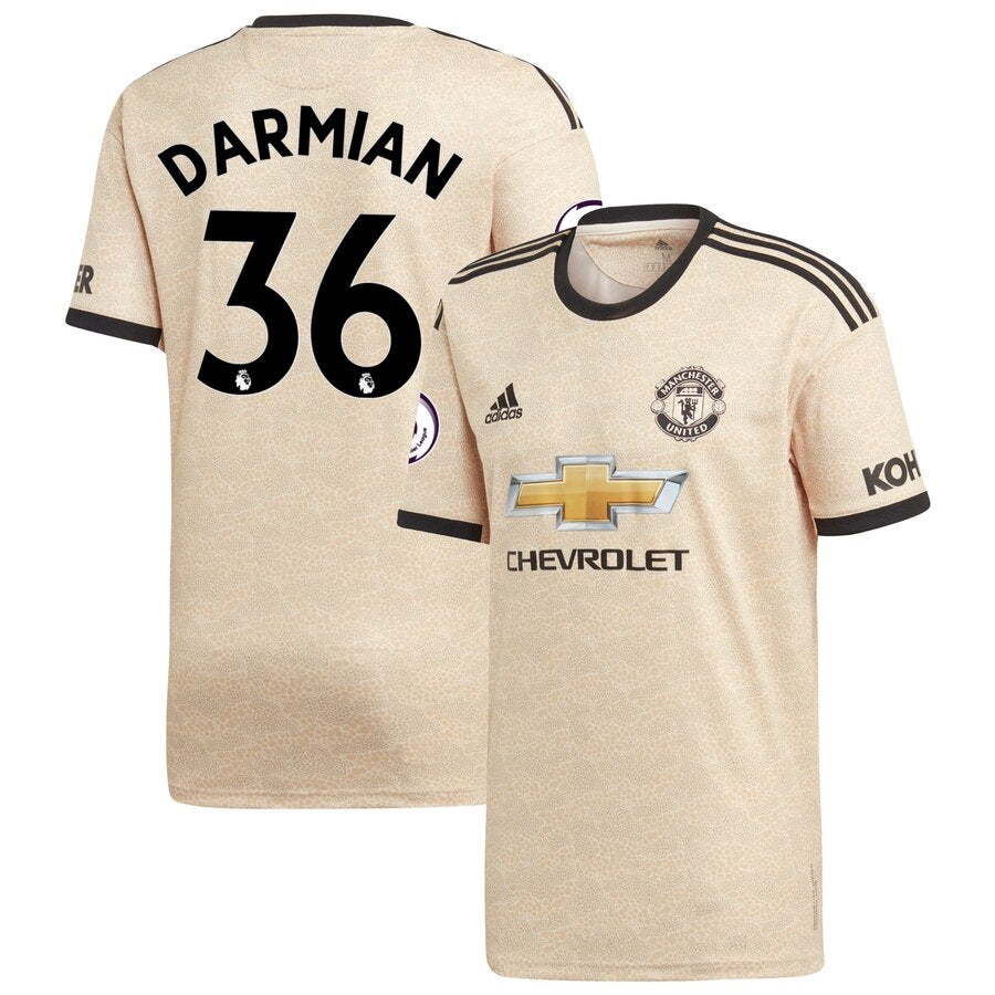 Matteo Darmian Manchester United Youth 2019/20 Away Replica Player Jersey - Tan
