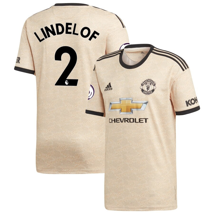 Victor Lindelöf Manchester United Youth 2019/20 Away Replica Player Jersey - Tan
