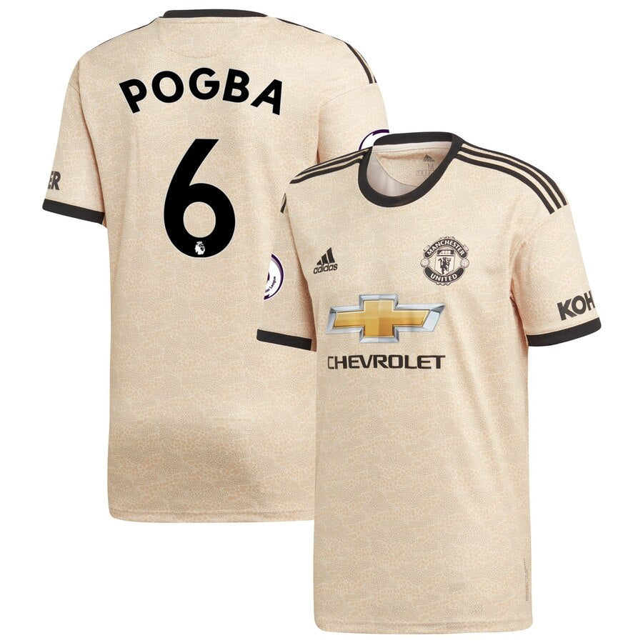 Paul Pogba Manchester United Youth 2019/20 Away Replica Player Jersey - Tan