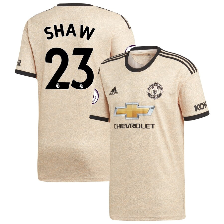 Luke Shaw Manchester United Youth 2019/20 Away Replica Player Jersey - Tan