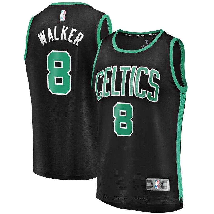Kemba Walker Boston Celtics Fast Break Replica Player Jersey Black – Statement Edition