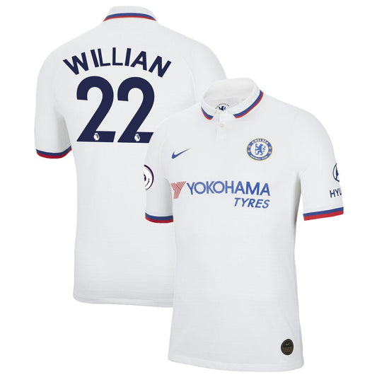 Willian Borges da Silva Chelsea White 2019/20 Away Authentic Vapor Match Player Jersey