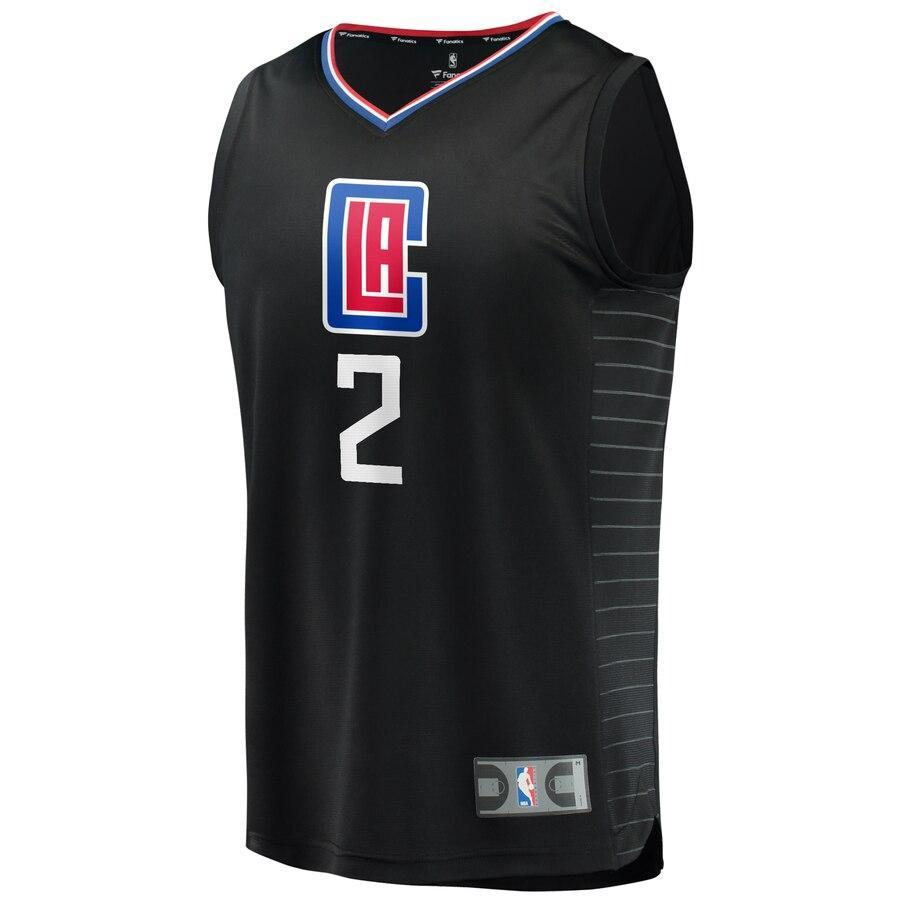 Kawhi Leonard LA Clippers Fast Break Replica Jersey Black – Statement Edition