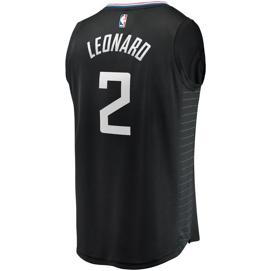 Kawhi Leonard LA Clippers Fast Break Replica Jersey Black – Statement Edition
