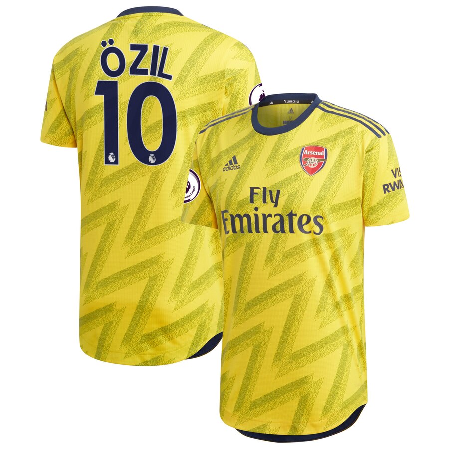 Mesut Özil Arsenal 2019/20 Away Authentic Player Jersey – Yellow