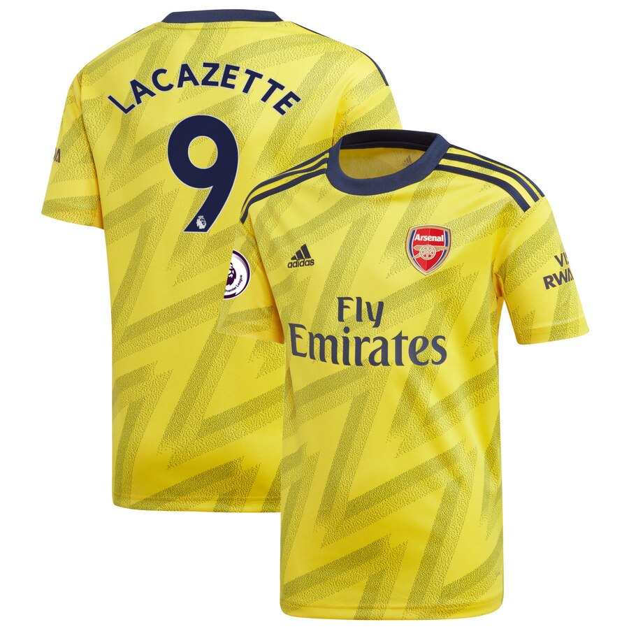 Alexandre Lacazette Arsenal Youth 2019/20 Away Replica Player Jersey – Yellow