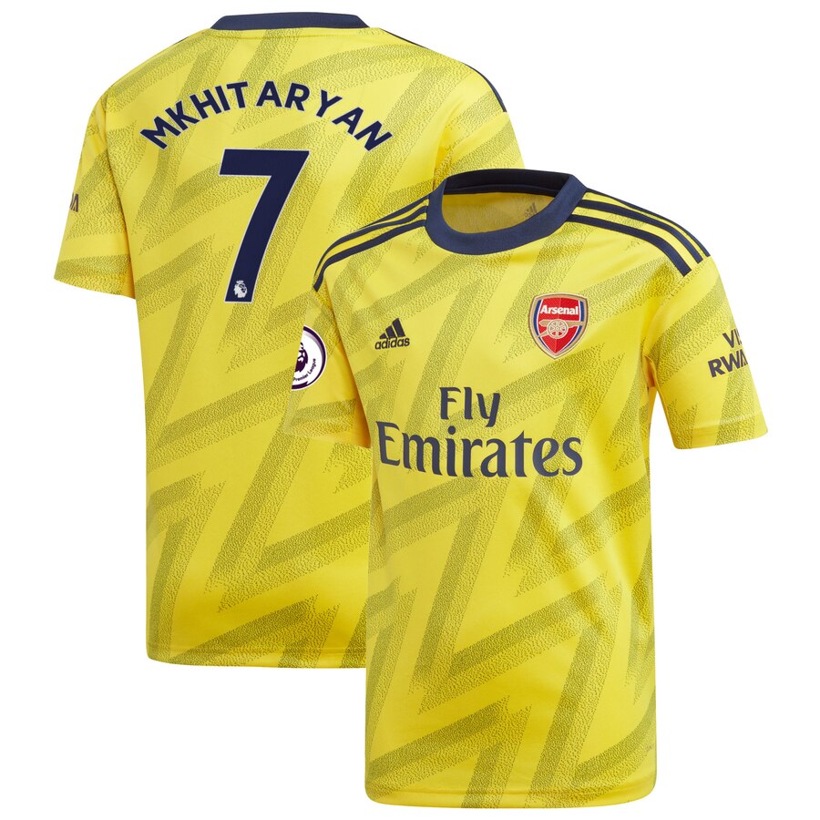 Henrikh Mkhitaryan Arsenal Youth 2019/20 Away Replica Player Jersey – Yellow