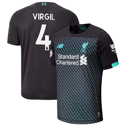 Van Dijk Liverpool Youth 2019/20 Third Replica Player Jersey - Black