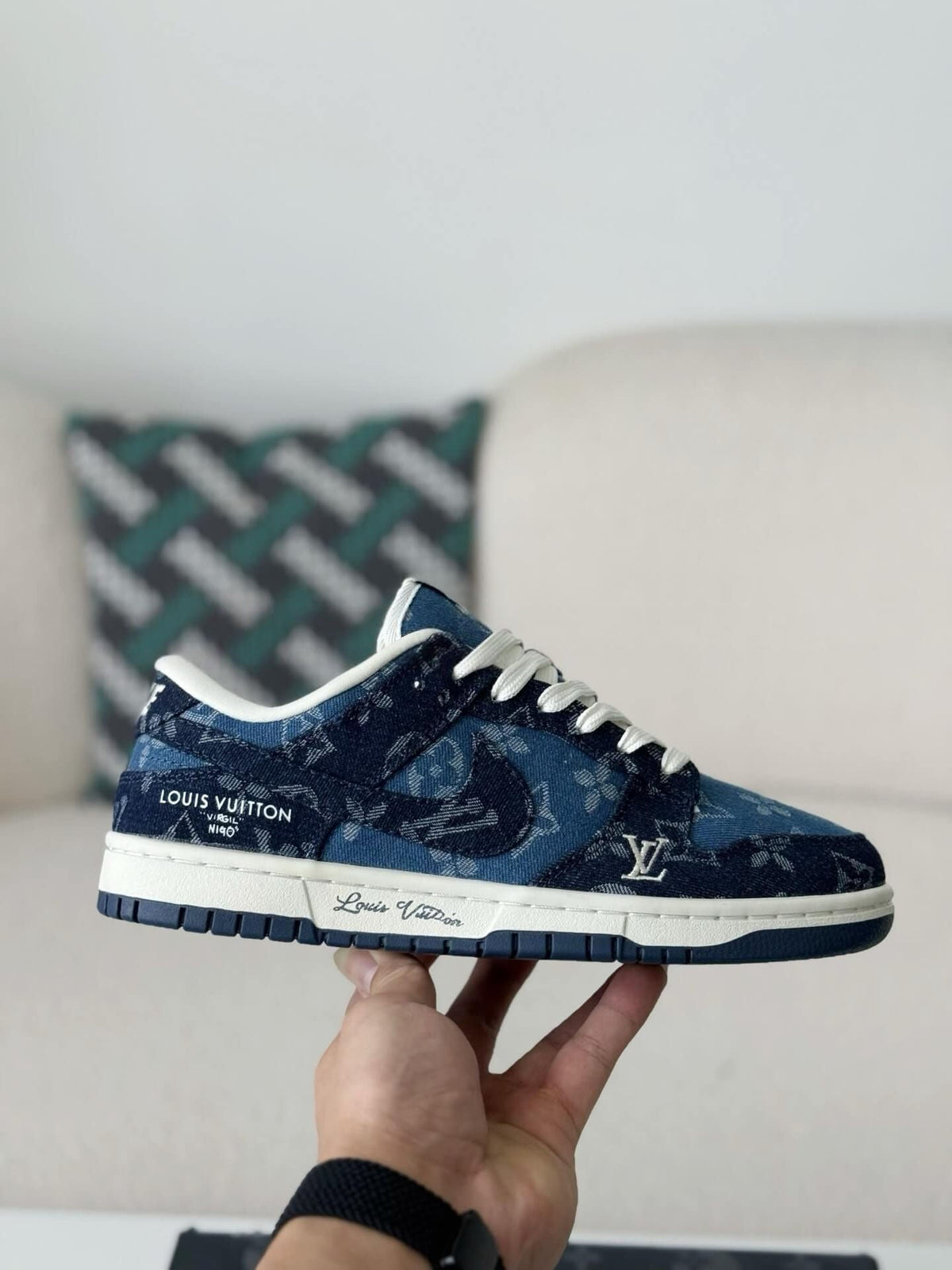 x Nike Dunk Low Sneaker Blue Denim