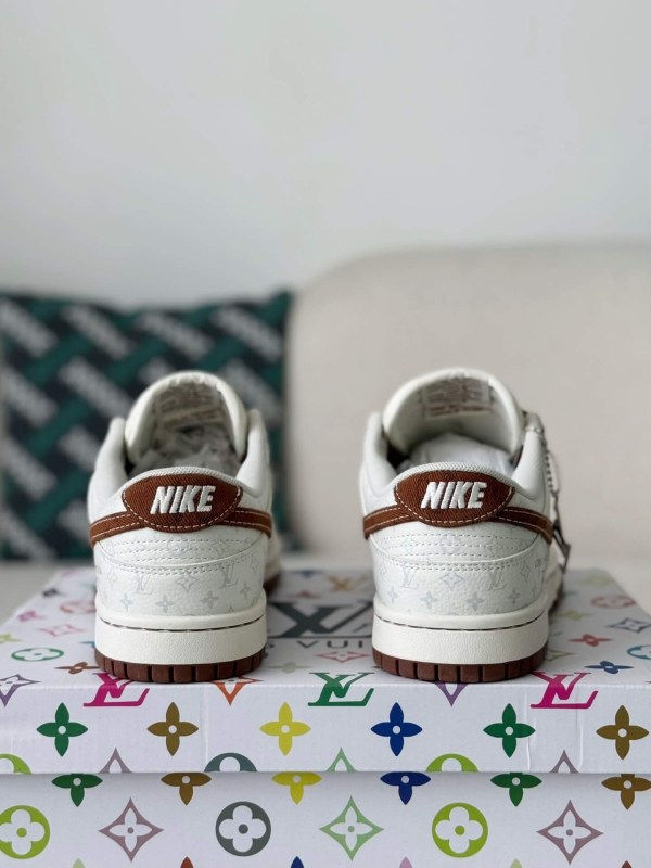 x Nike SB Dunk Low Brown/White Monogram Edition