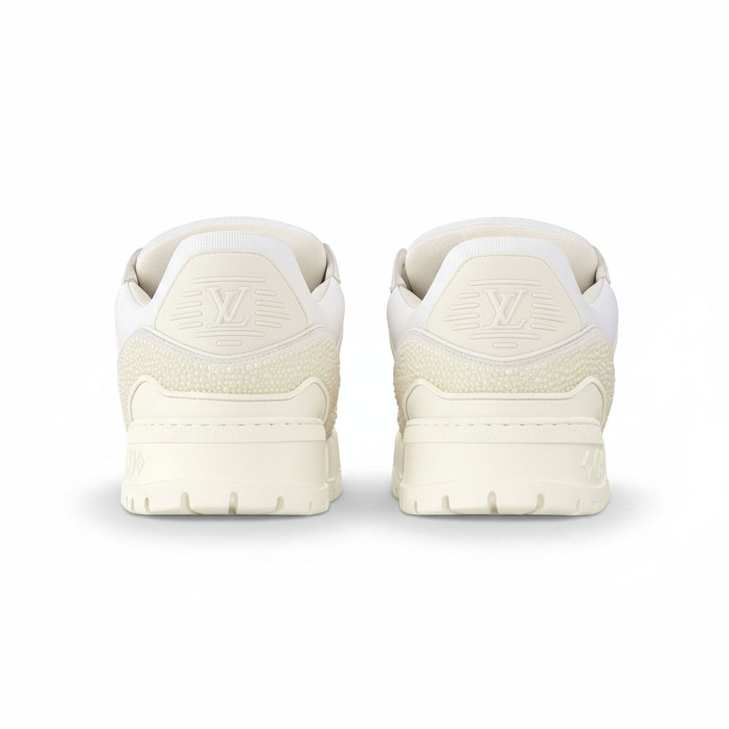 Maxi Trainers with Swarovski Crystals White
