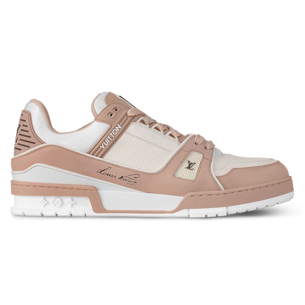 Trainers Nubuck & Grained Calf Leather Rose