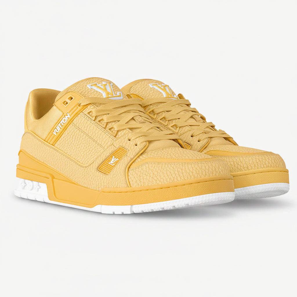 Trainer Grained Calf Leather Pastel Yellow
