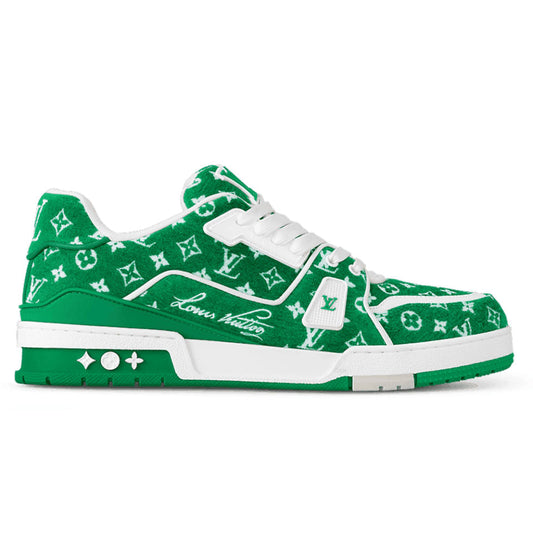 Trainer Sneaker â€˜Green Monogramâ€™