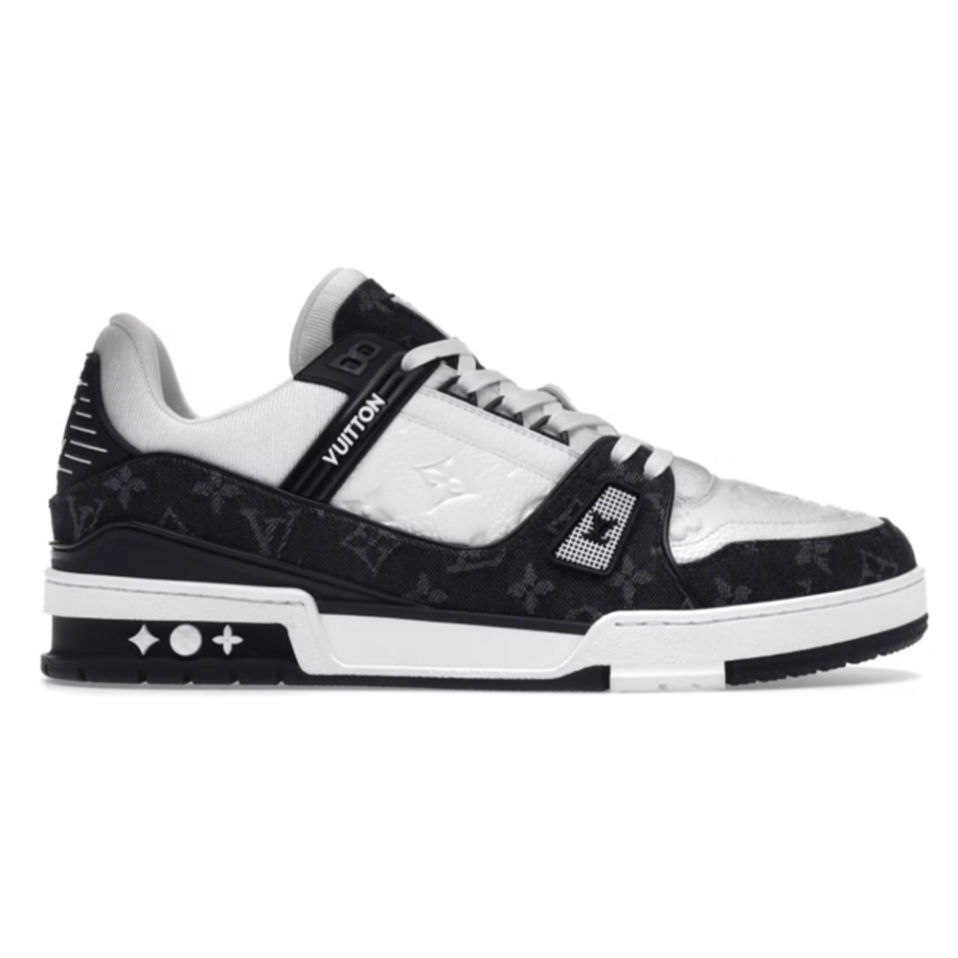 Trainer Sneaker â€˜Monogram Black Denimâ€™