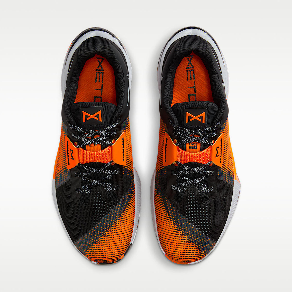Metcon 10 Men's Workout Shoes Black Safety Orange Wolf Grey