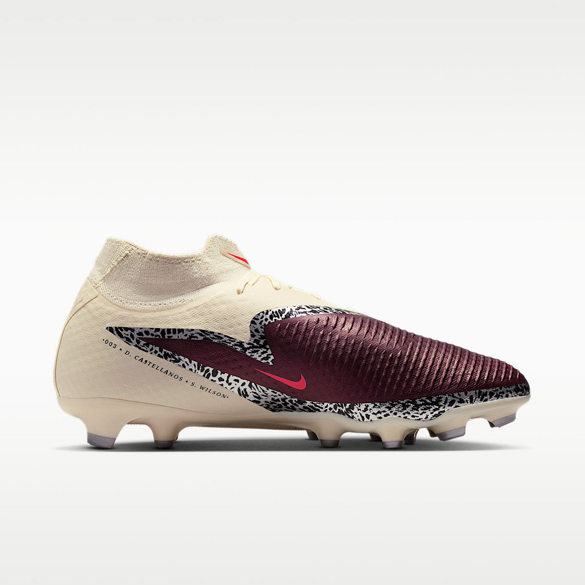 Phantom 6 High Academy Multi-Ground Soccer Cleats Unisex Burgundy Crush