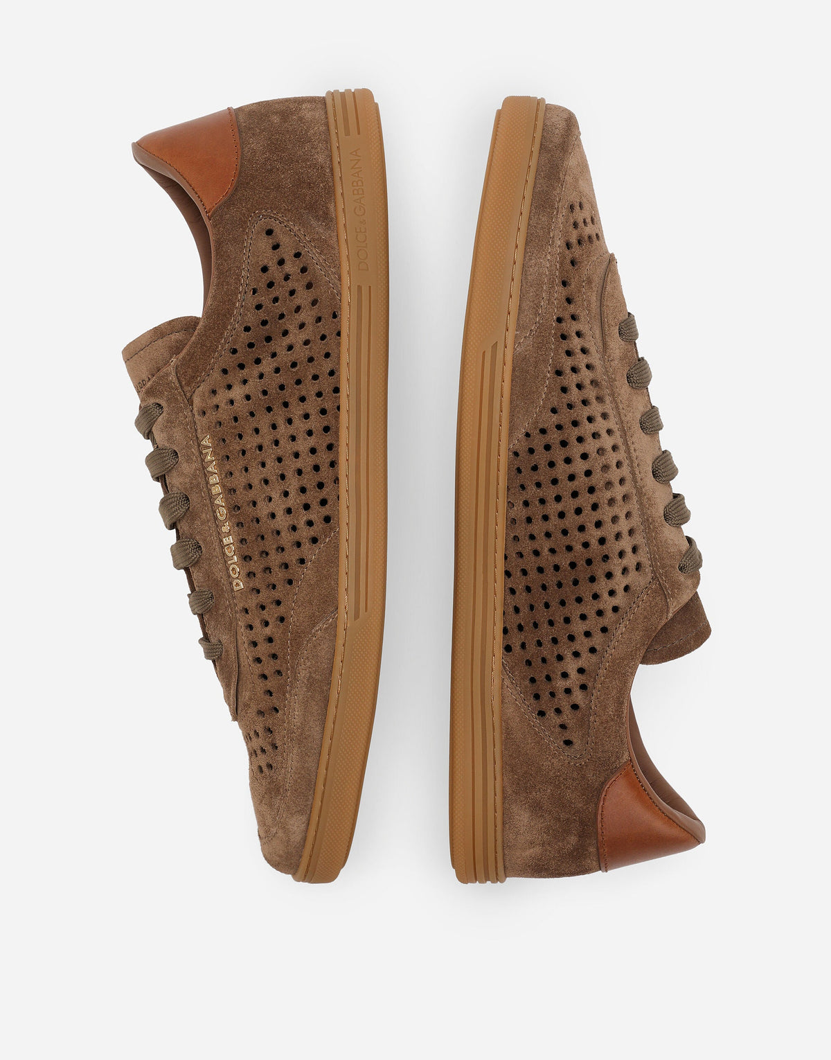 Men's Suede Saint Tropez Sneakers Beige Italian Calfskin Casual Shoe