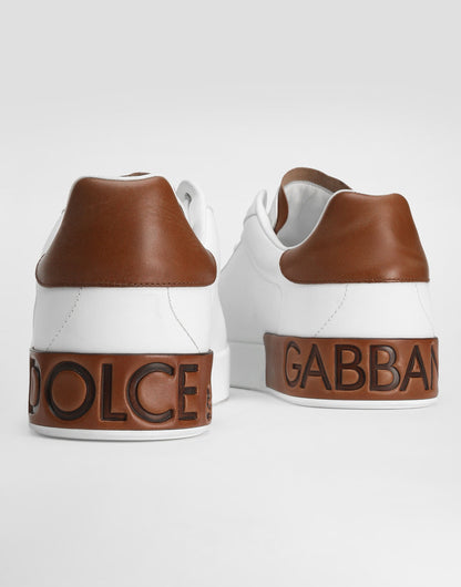 Portofino Calfskin Men's Sneakers White CS2278A9U738S537