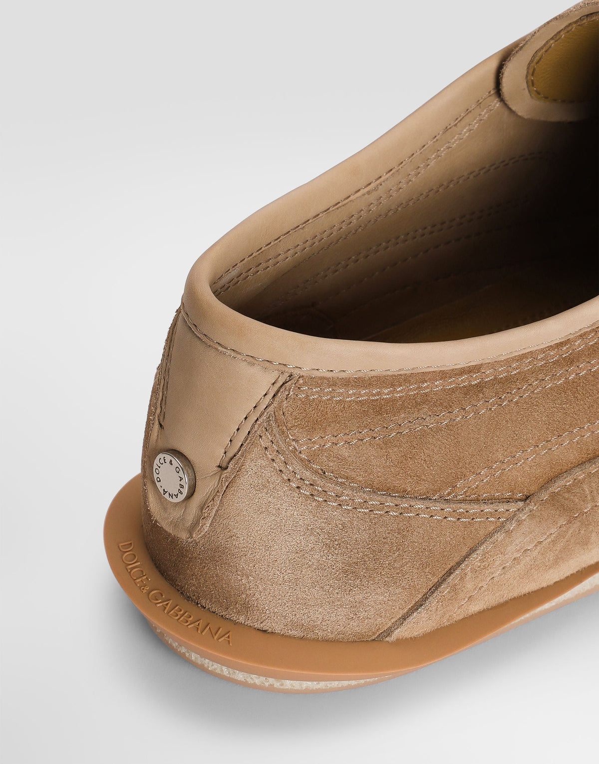 Gimondi Men's Suede Lace-Up Shoes Beige