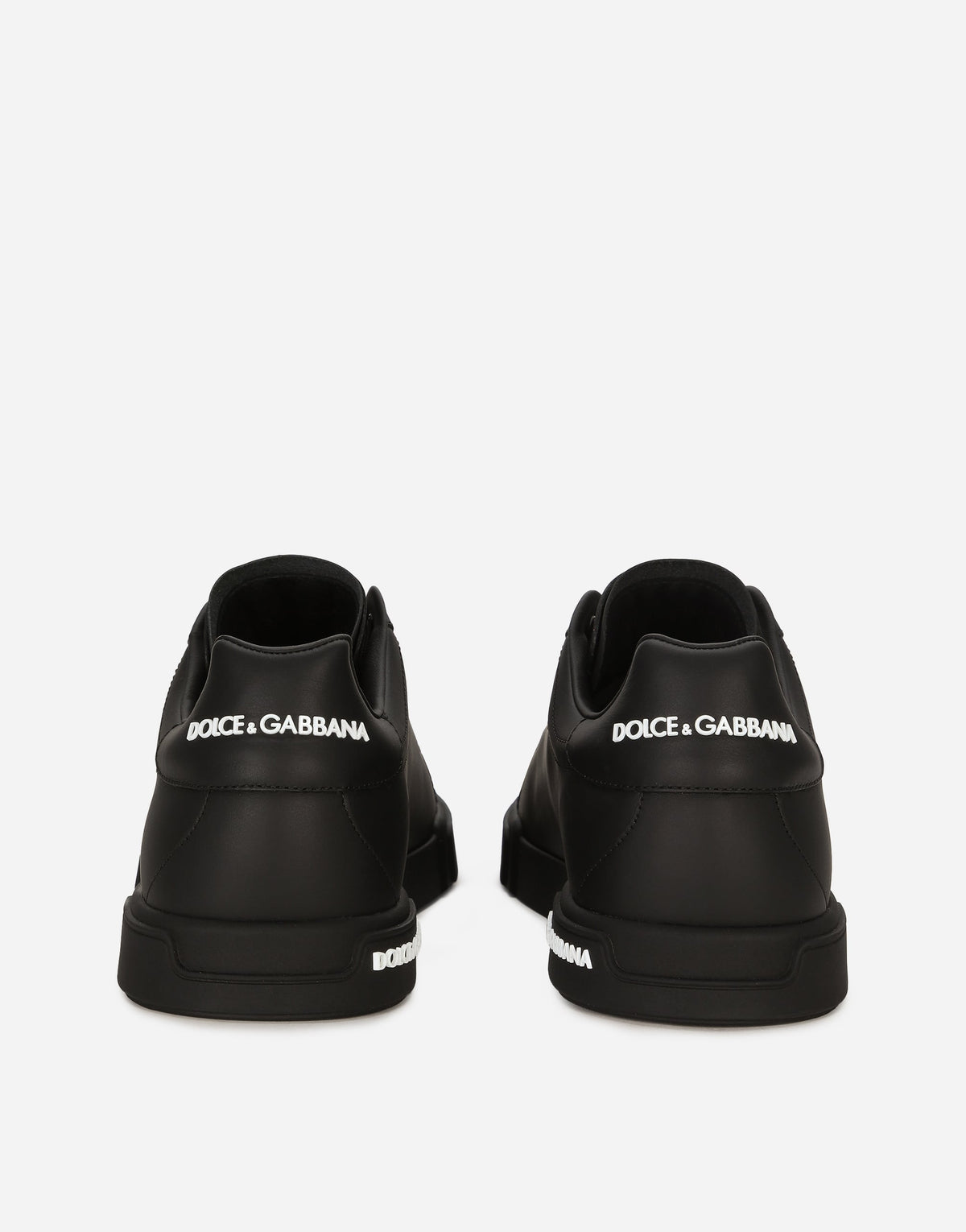 Portofino Calfskin Nappa Sneakers Black Men's