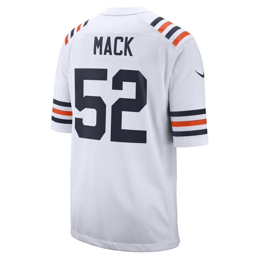 Men's Chicago Bears Khalil Mack White 2019 100th Season Alternate Classic Player Game Jersey