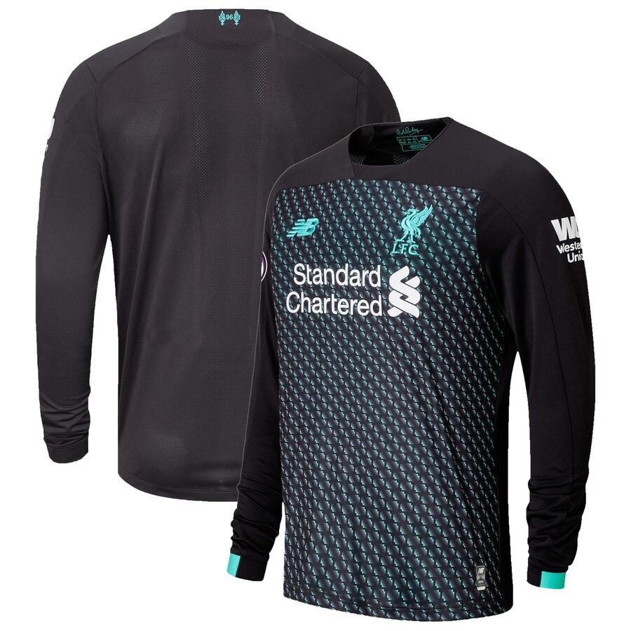 Liverpool 2019/20 Third Replica Long Sleeve Jersey - Black
