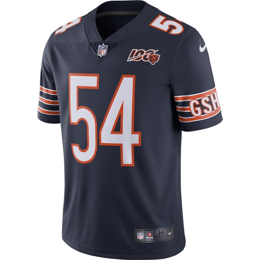 Men's Chicago Bears Brian Urlacher Navy 100th Season Retired Limited Jersey