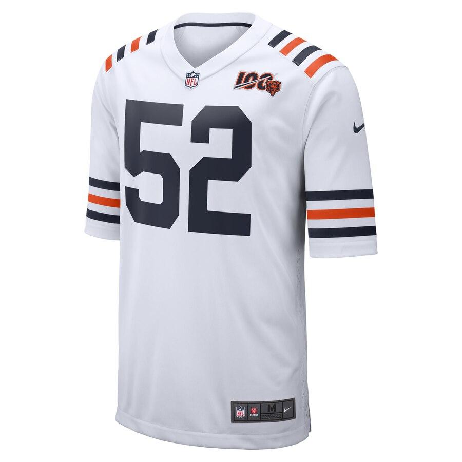 Men's Chicago Bears Khalil Mack White 2019 100th Season Alternate Classic Player Game Jersey