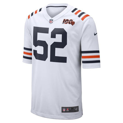 Men's Chicago Bears Khalil Mack White 2019 100th Season Alternate Classic Player Game Jersey