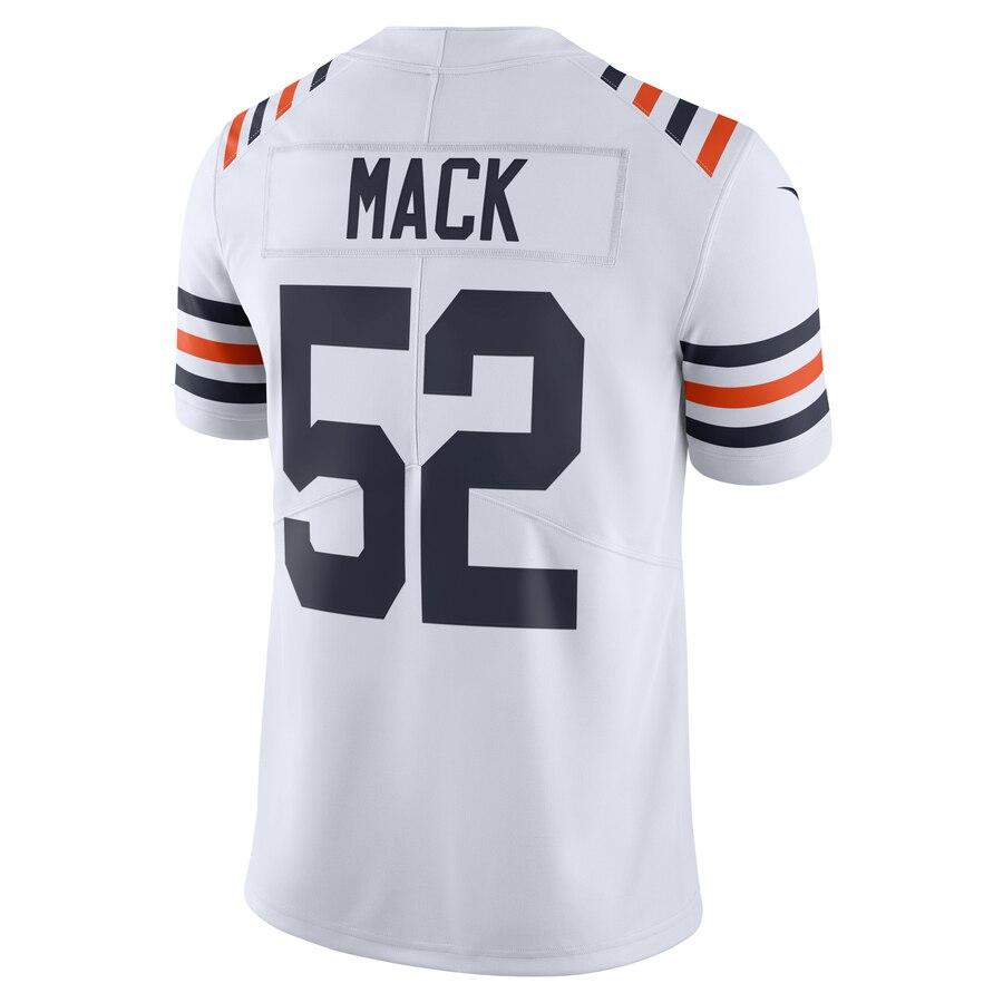 Men's Chicago Bears Khalil Mack White 2019 100th Season Alternate Classic Limited Jersey