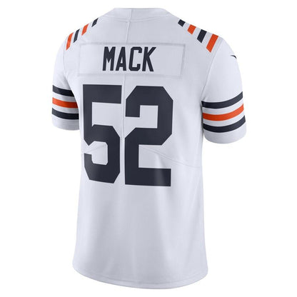 Men's Chicago Bears Khalil Mack White 2019 100th Season Alternate Classic Limited Jersey