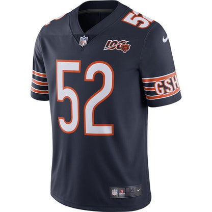 Men's Chicago Bears Khalil Mack White 2019 100th Season Alternate Classic Limited Jersey
