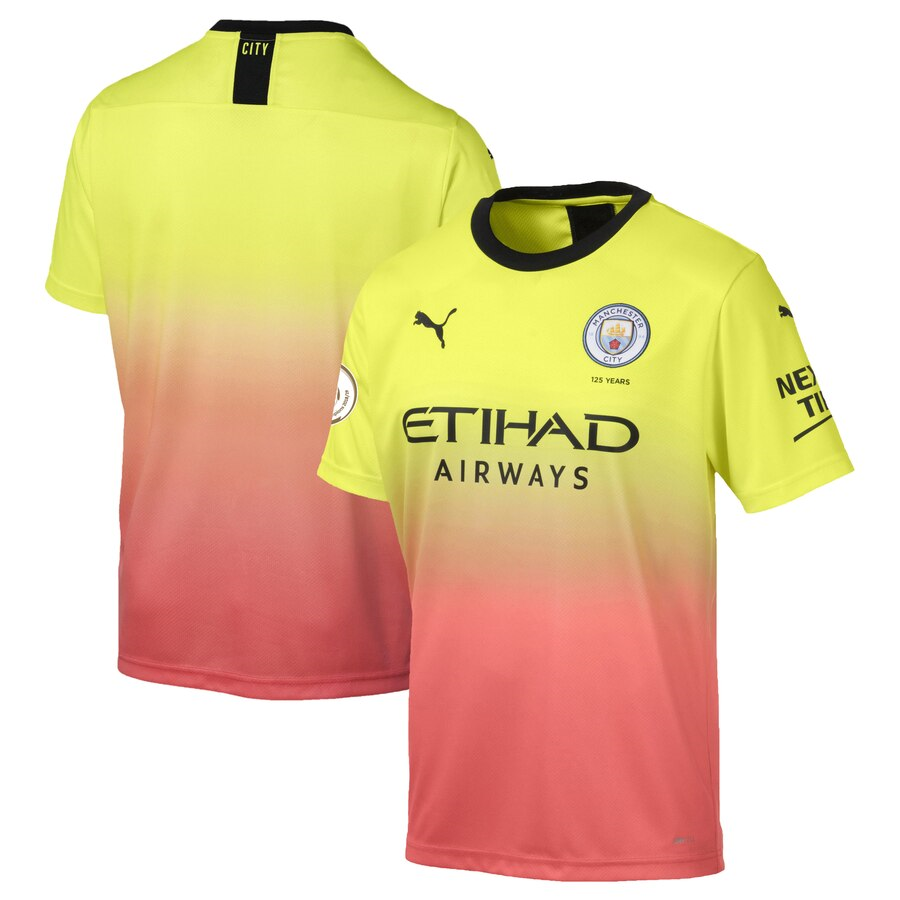 Manchester City 2019/20 Third Replica Blank Jersey – Yellow